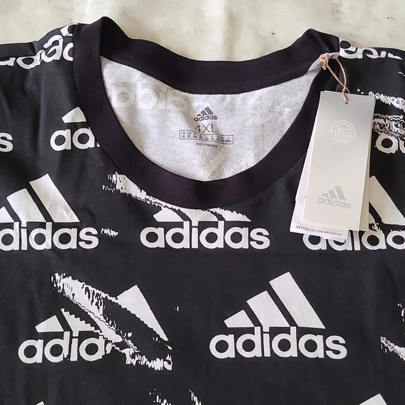 Adidas 4XL Cotton Love Printed Tee - Picture 2 of 5